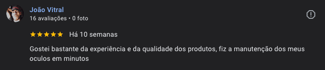 Avaliação real no Google 15
