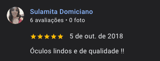 Avaliação real no Google 21